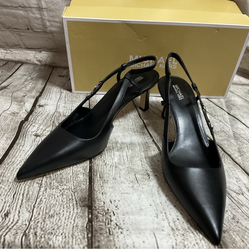 Michael Kors Daniella Mid Sling Black Heels
